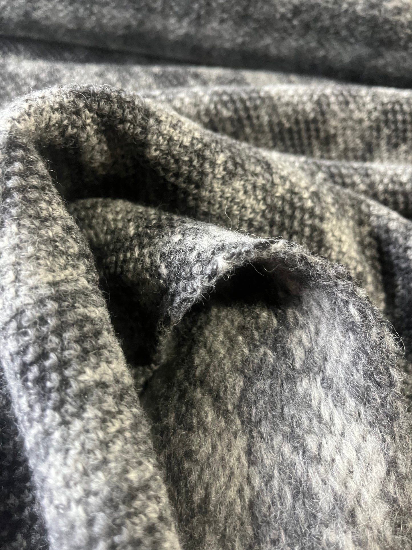 ROSALIA 003 Wool Shetland tweed grey check