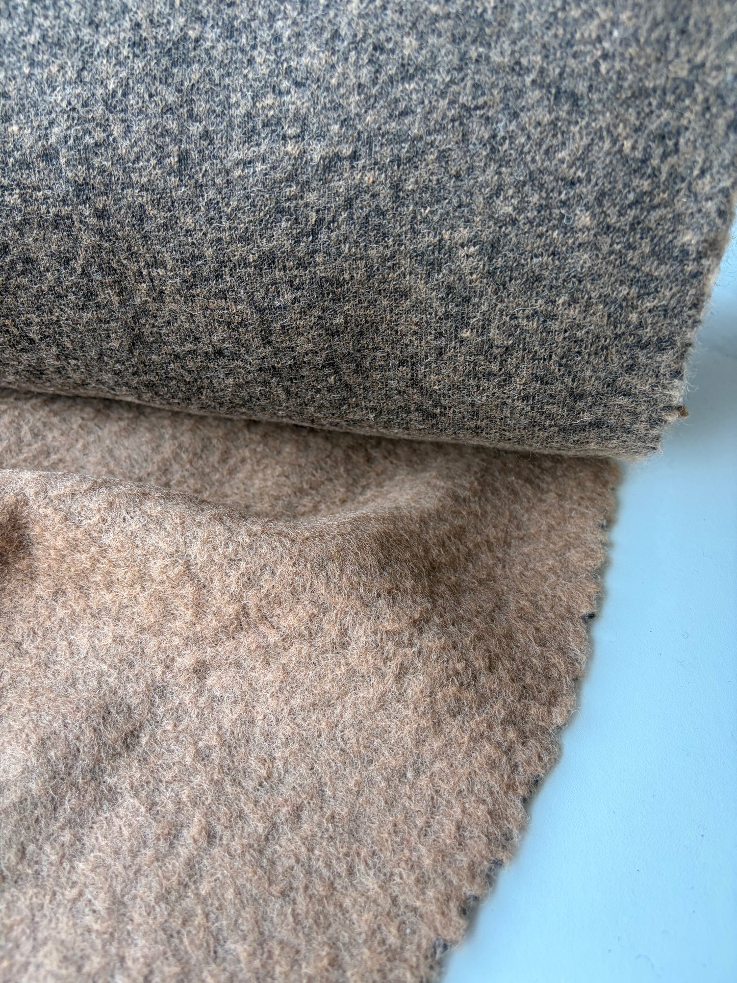 TODD 021 camel heavy boiled wool