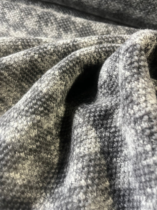 ROSALIA 003 Wool Shetland tweed grey check