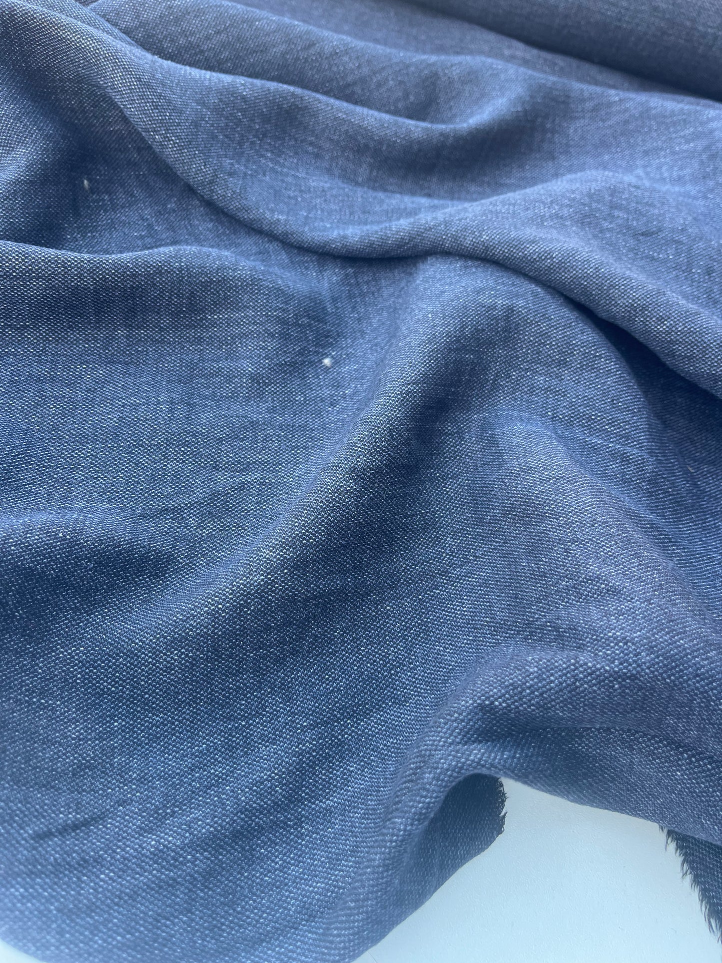 CASIMIR 029 100% linen chiné jeans colour