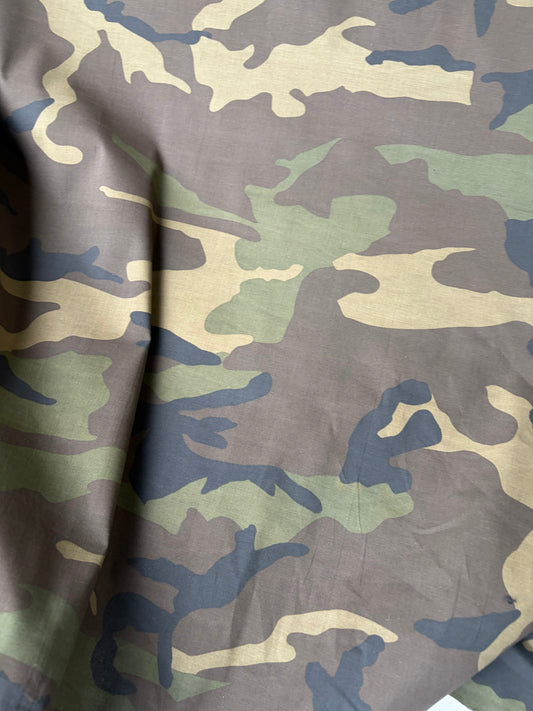 JUTTA 008 cotton poplin stretch camouflage print