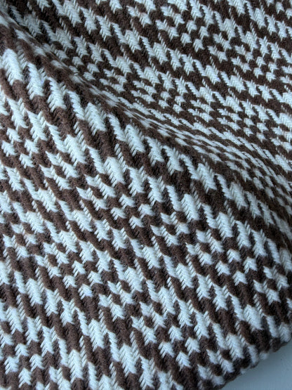 PC TODD 023 cognac/ecru Prince of Wales checkered heavy cotton