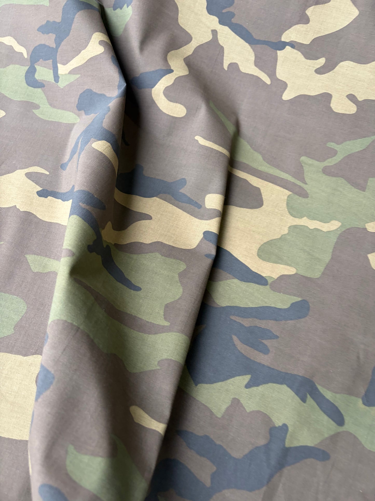 JUTTA 008 cotton poplin stretch camouflage print