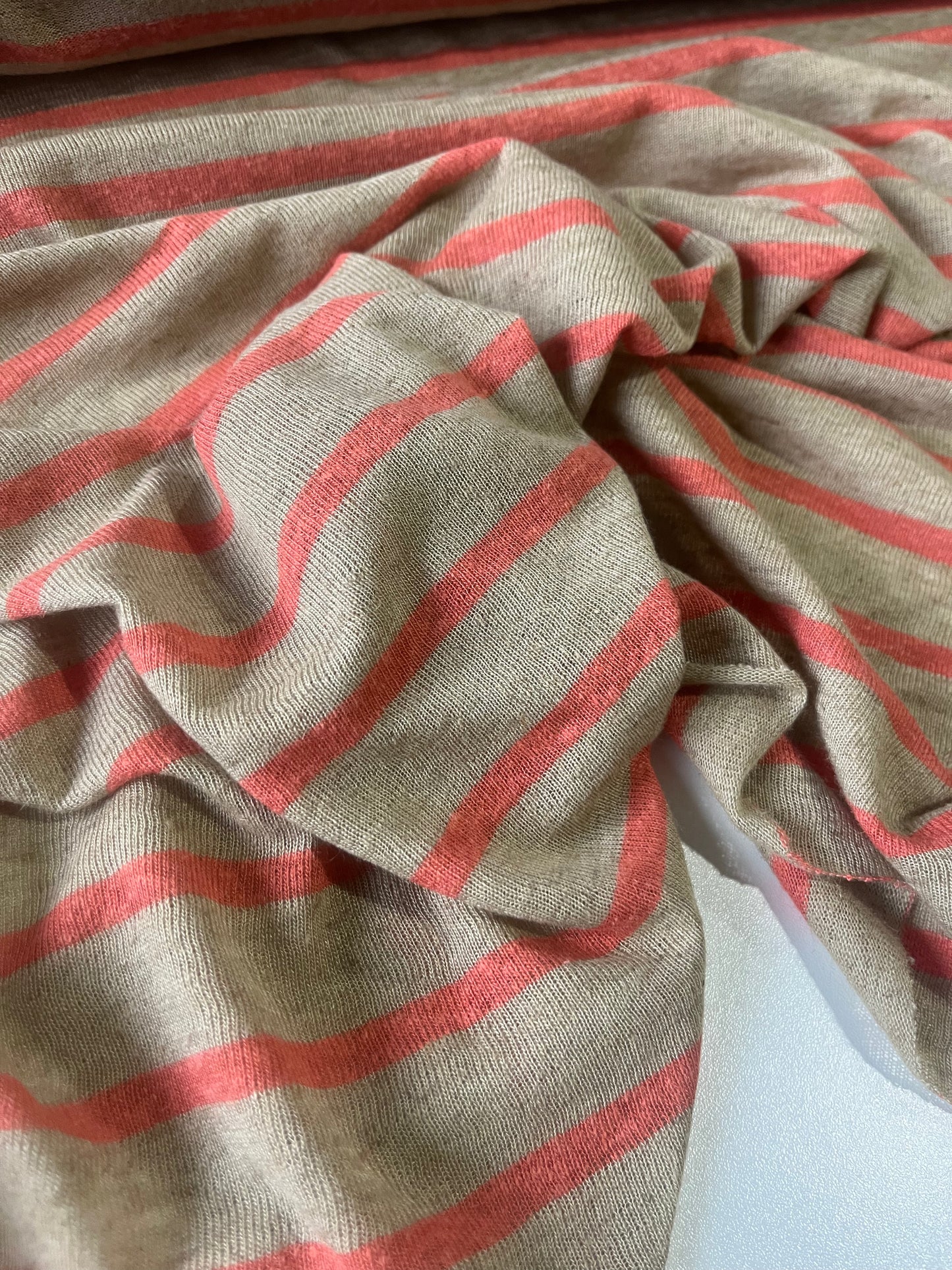 ROSALIA 007 jersey linen/cotton stripes