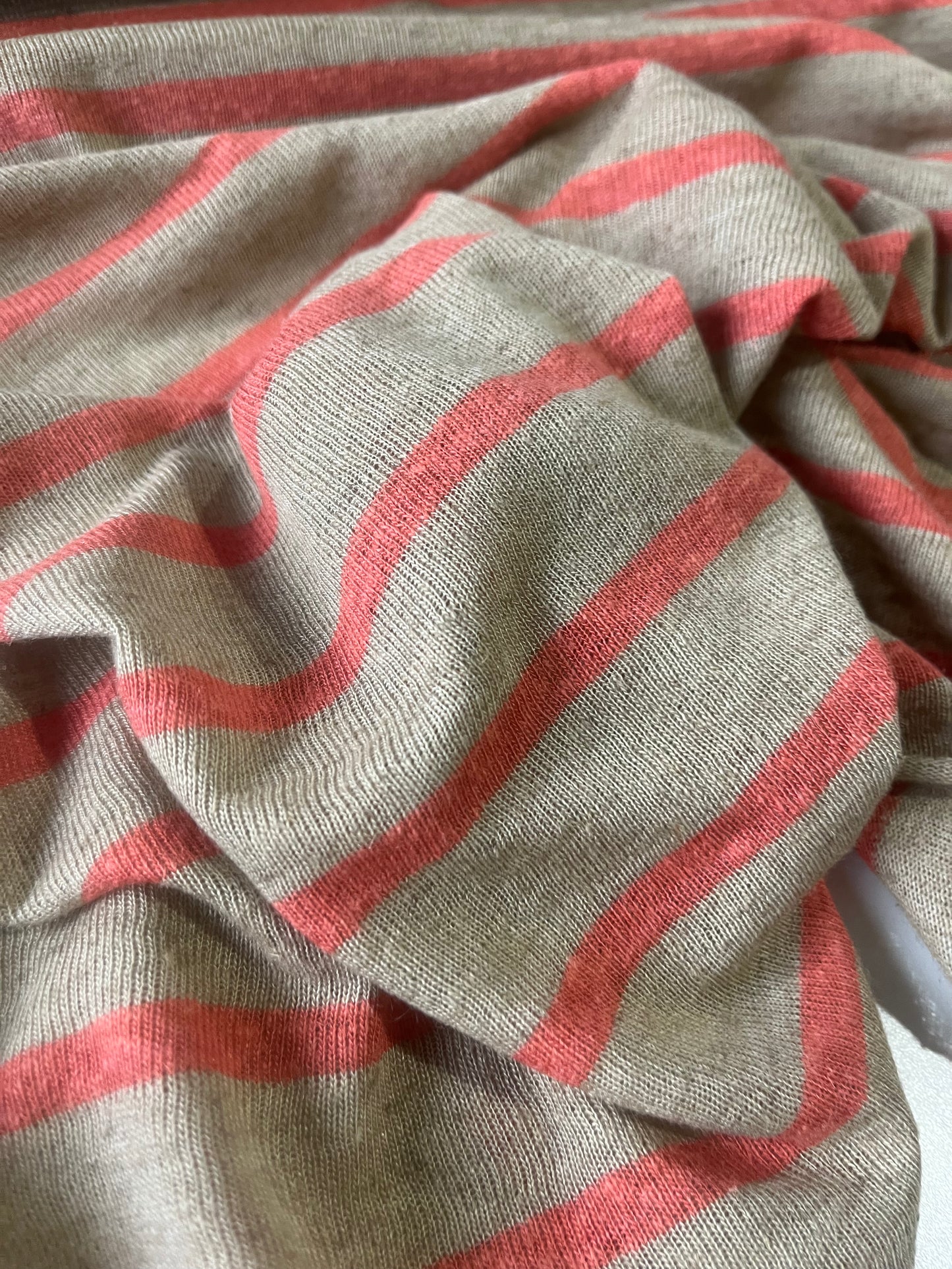 ROSALIA 007 jersey linen/cotton stripes