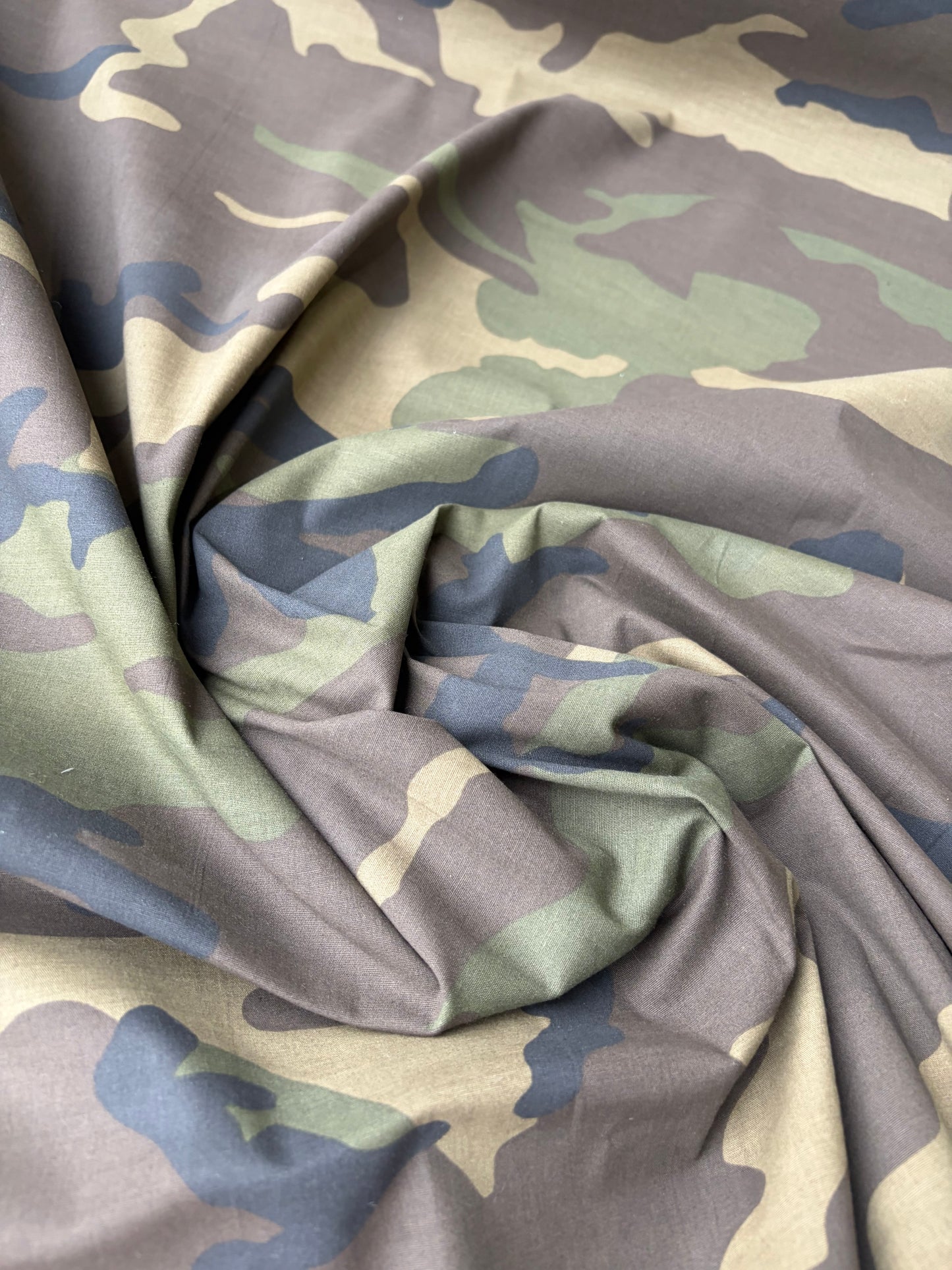 JUTTA 008 cotton poplin stretch camouflage print