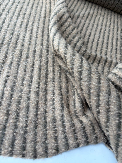PC TODD 024 camel/brown striped heavy boiled wool