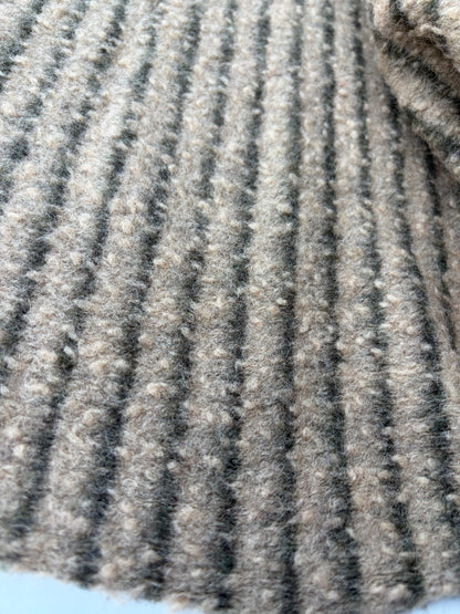 PC TODD 024 camel/brown striped heavy boiled wool