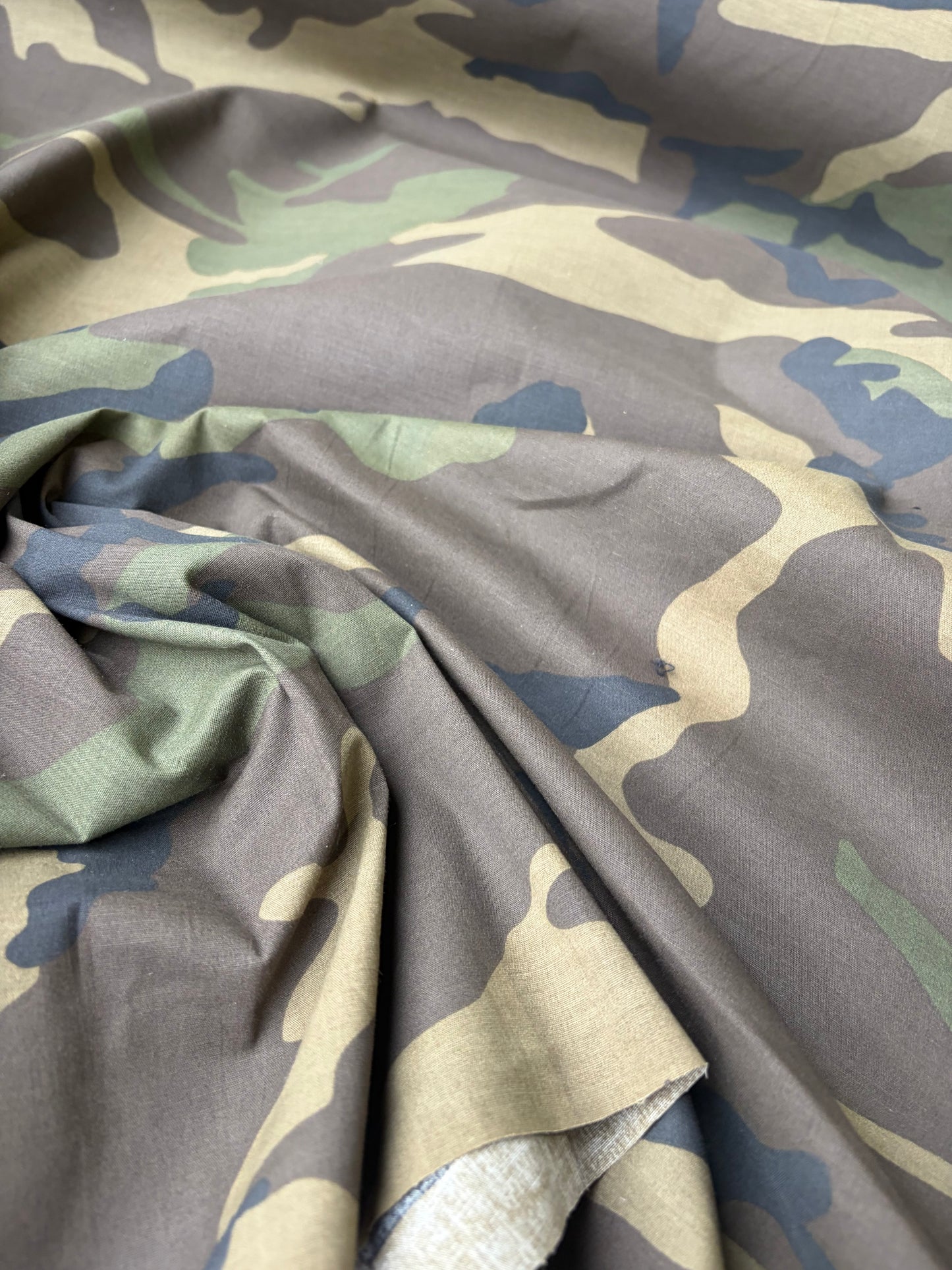 JUTTA 008 cotton poplin stretch camouflage print