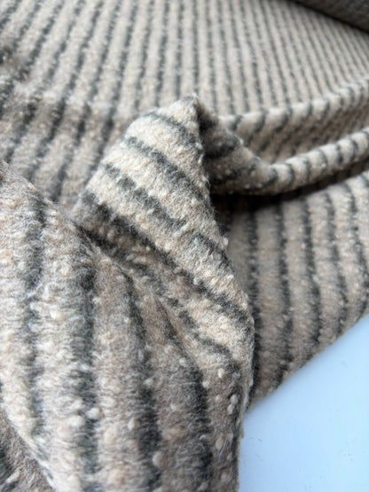PC TODD 024 camel/brown striped heavy boiled wool
