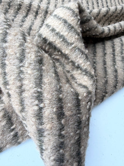PC TODD 024 camel/brown striped heavy boiled wool
