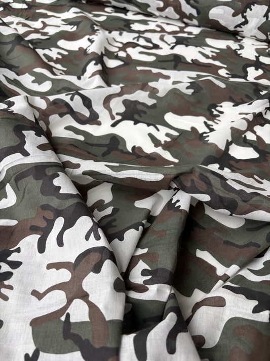 JUTTA 009 cotton voile camouflage