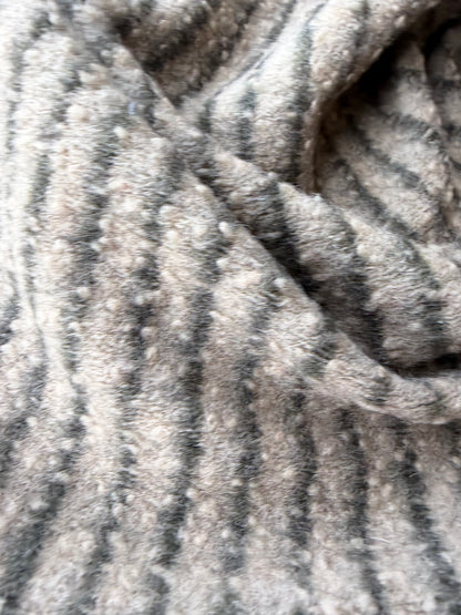 PC TODD 024 camel/brown striped heavy boiled wool
