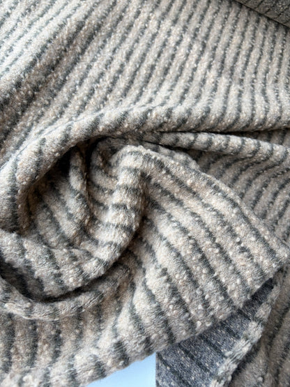 PC TODD 024 camel/brown striped heavy boiled wool