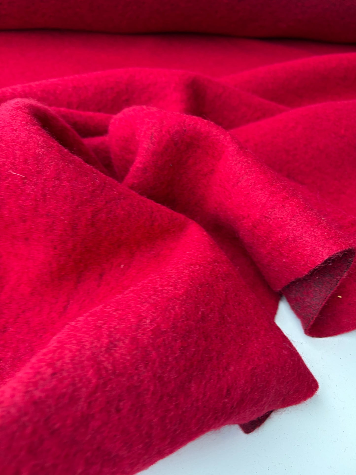 TODD 026 RED heavy boiled wool