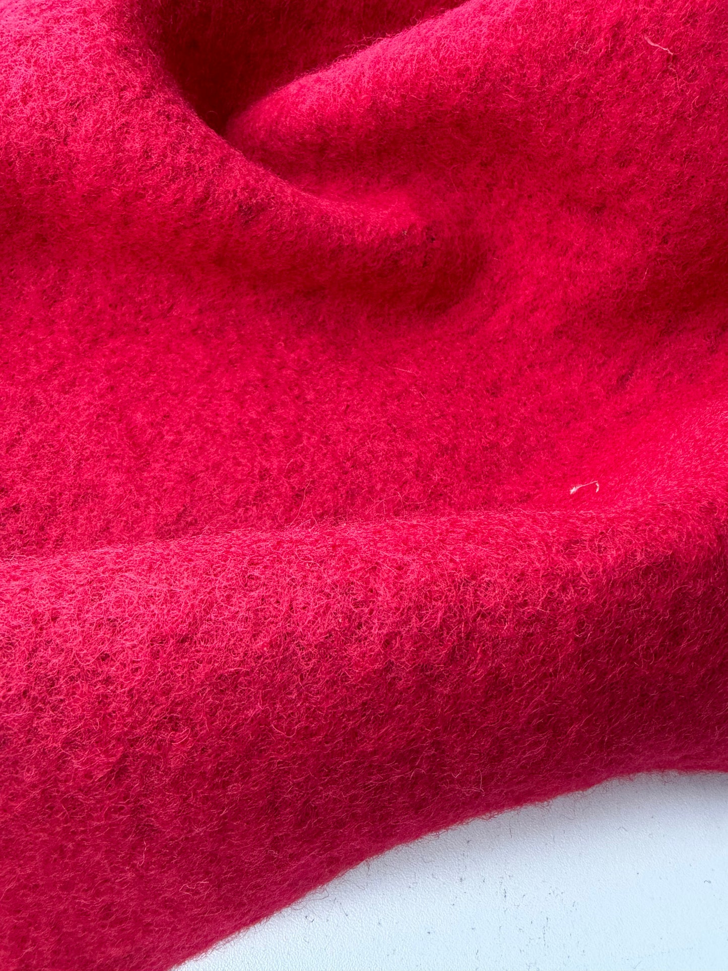 TODD 026 RED heavy boiled wool