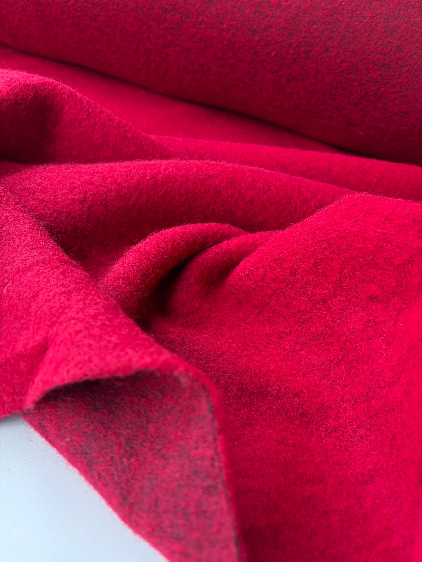 TODD 026 RED heavy boiled wool