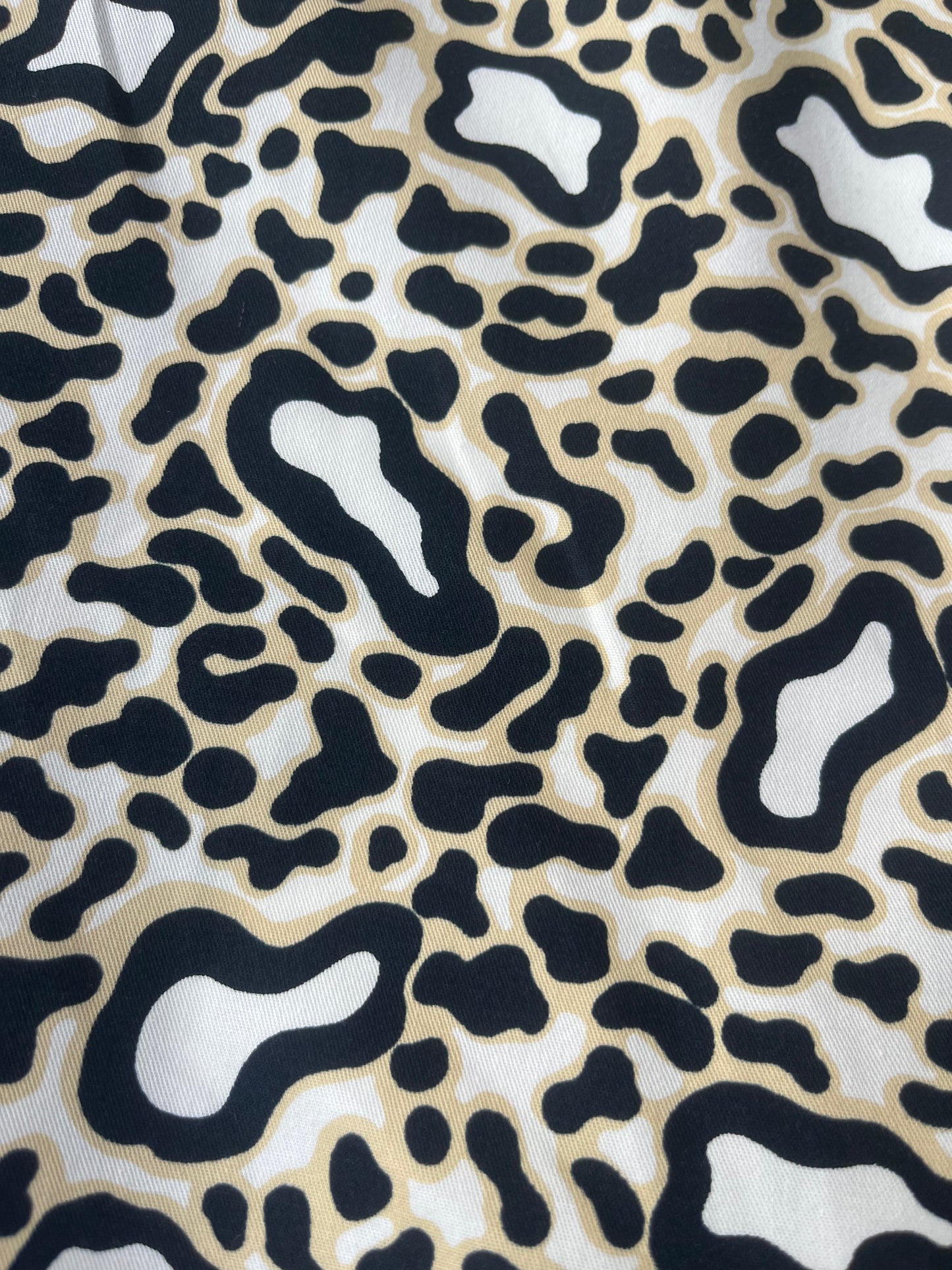 MARA MANIA 005 light cotton twill leopard print