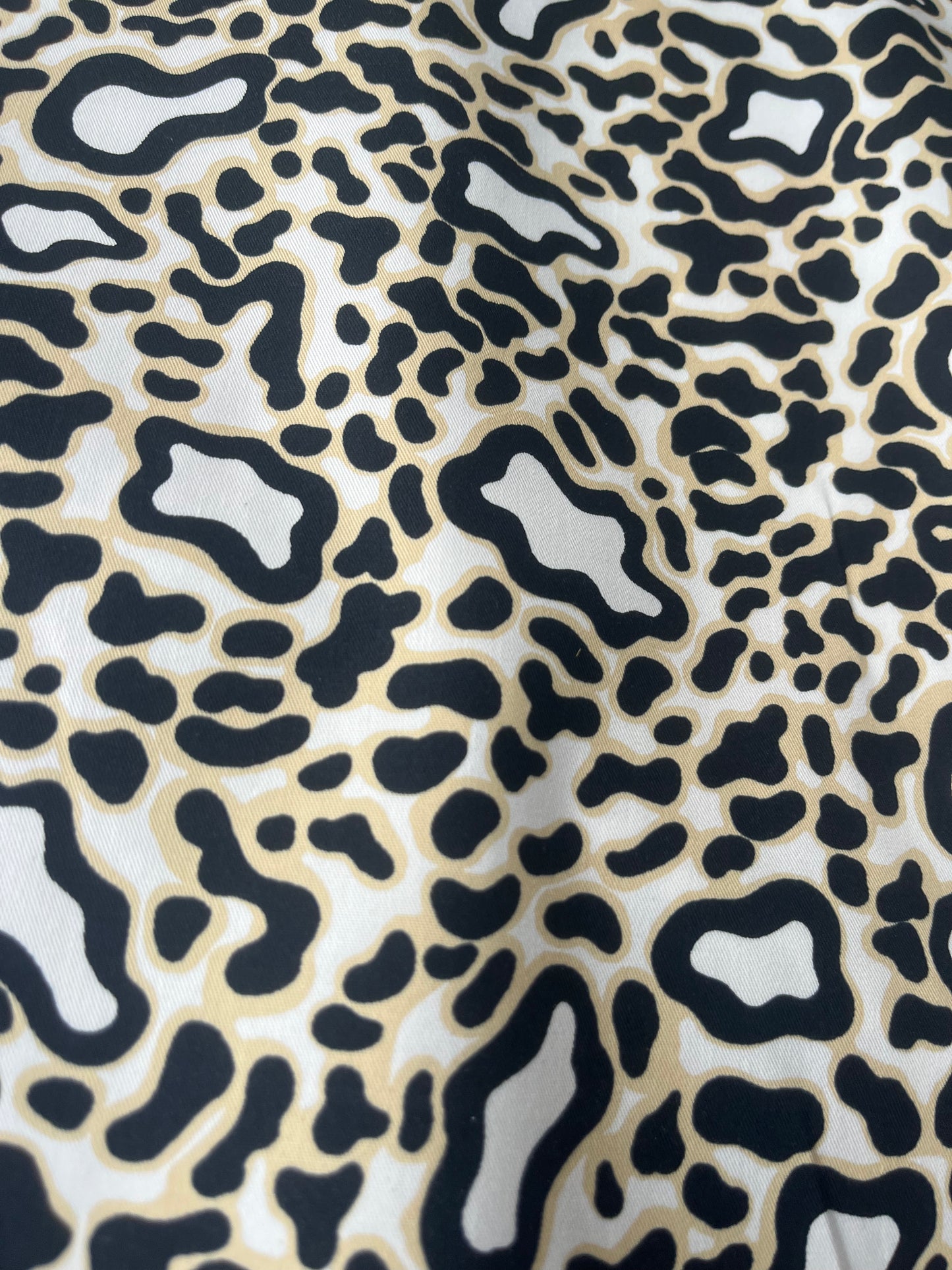 MARA MANIA 005 light cotton twill leopard print