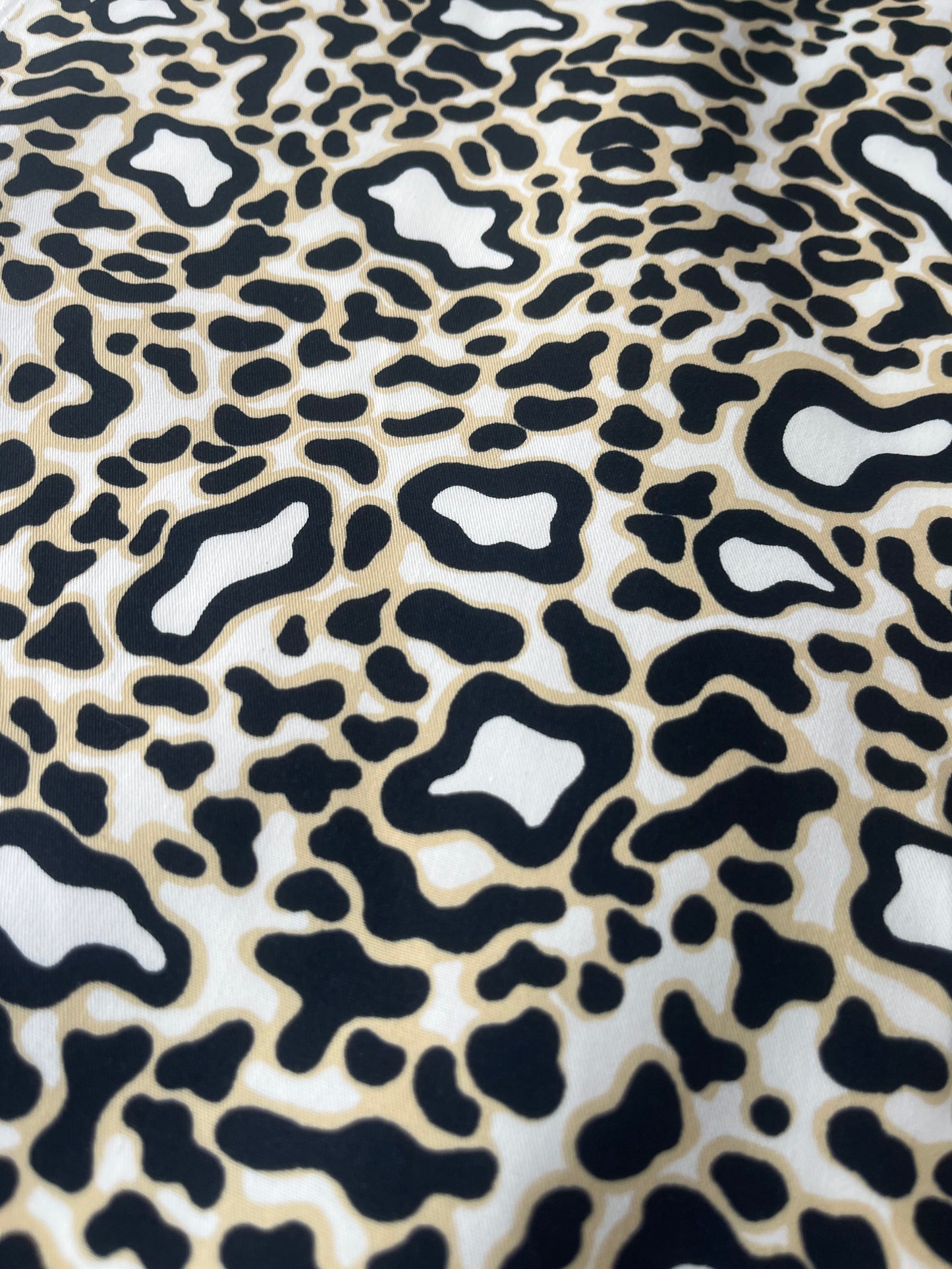 MARA MANIA 005 light cotton twill leopard print