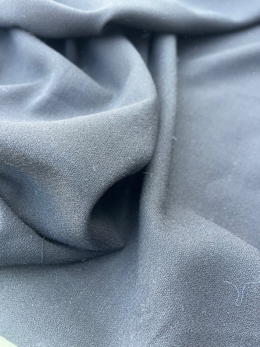 LAZARUS 004 black wool crêpe
