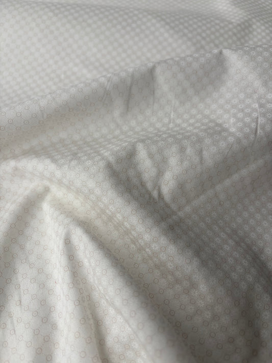 LC JUTTA 019 cotton voile white tone on tone small design