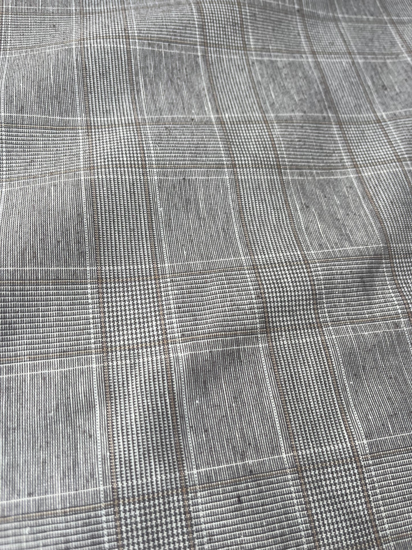 MARA MANIA 010 linen cotton stretch check