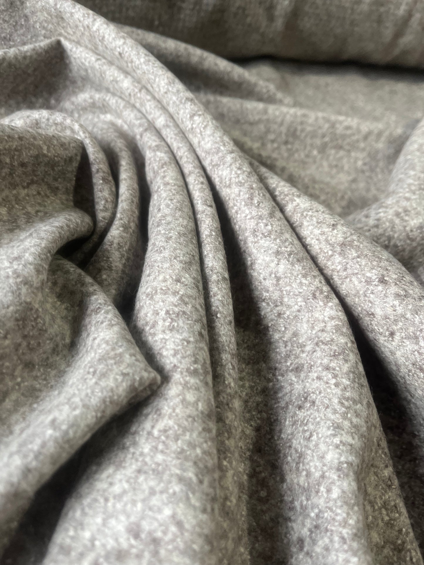 ROSALIA 025 heavy wool jersey grey mélange colour