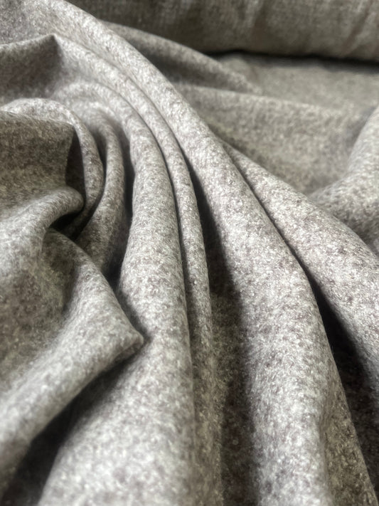 ROSALIA 025 heavy wool jersey grey mélange colour