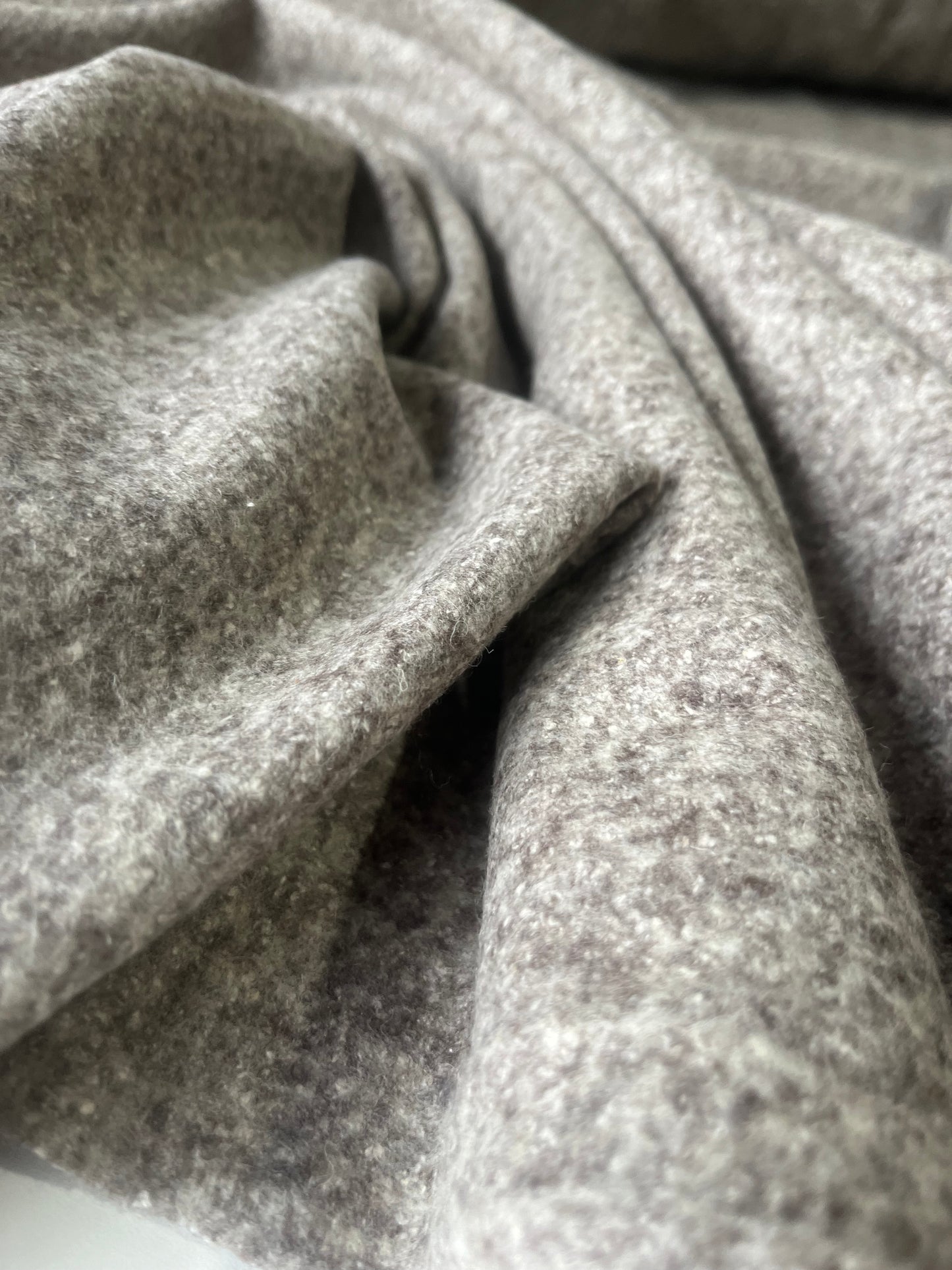 ROSALIA 025 heavy wool jersey grey mélange colour