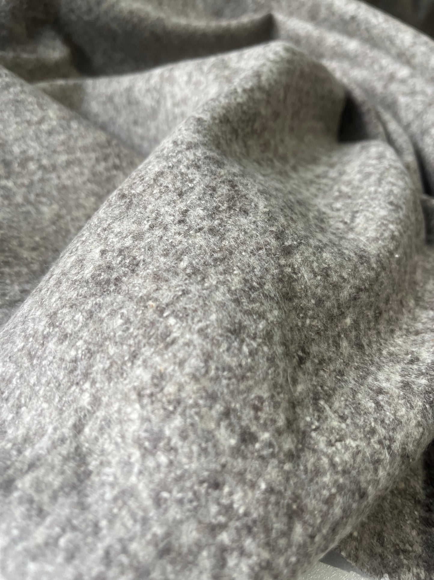 ROSALIA 025 heavy wool jersey grey mélange colour