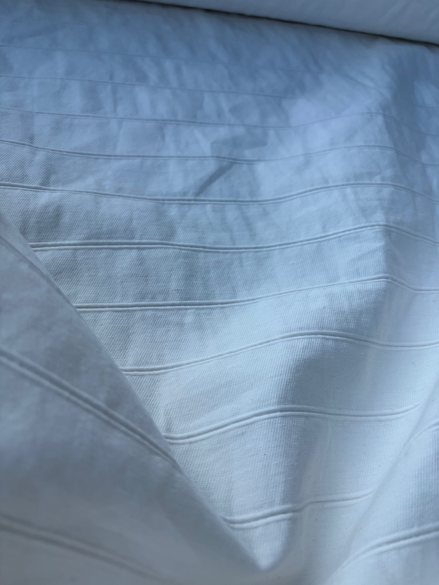 NED 007 white tone on tone cotton stripe