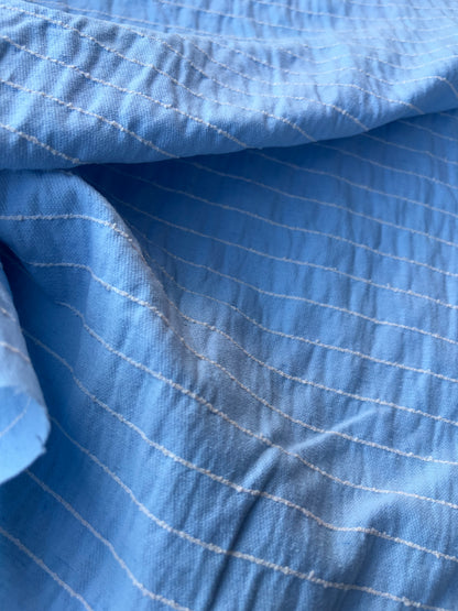 NED 008 light blue cotton stripes