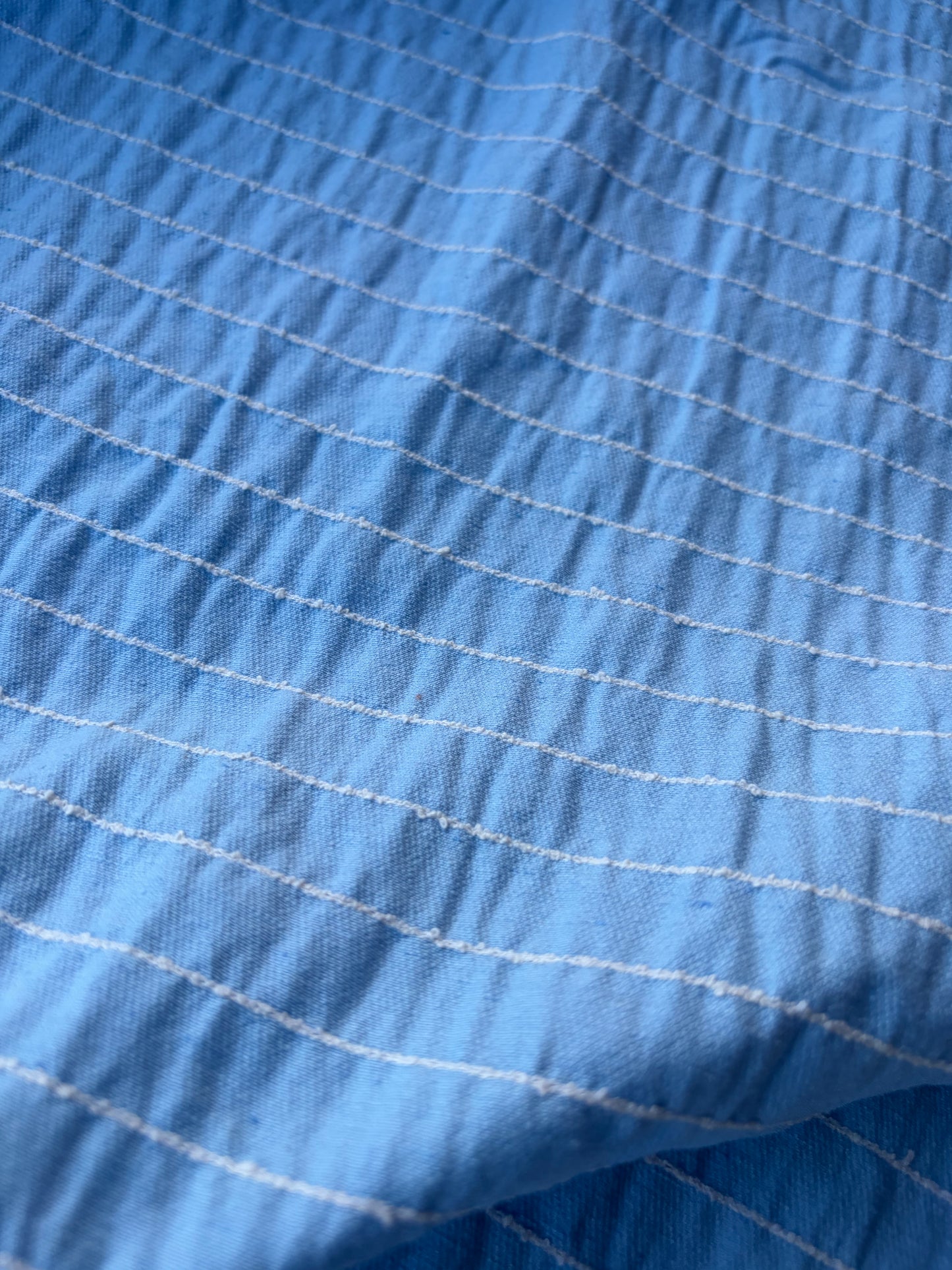 NED 008 light blue cotton stripes
