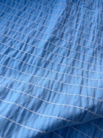 NED 008 light blue cotton stripes