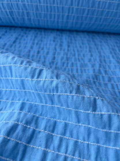 NED 008 light blue cotton stripes