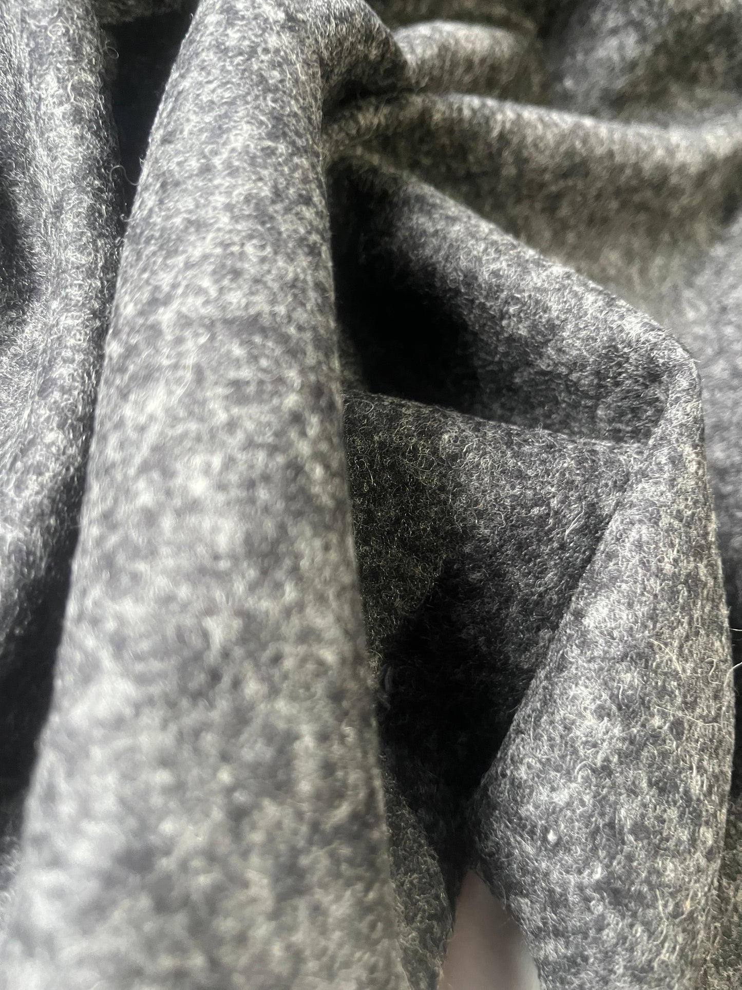 ROSALIA 036 heavy wool jersey grey/black check