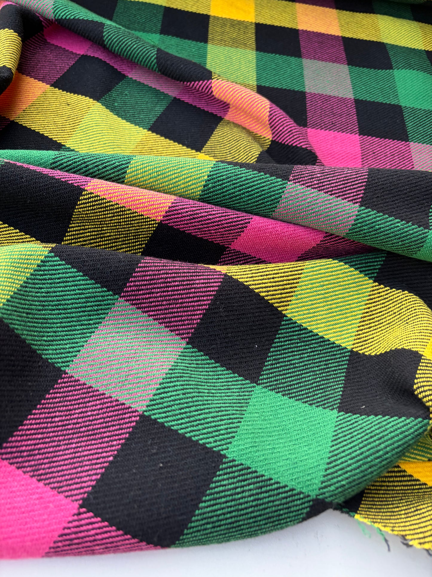 NED 014 multicolour checkered heavy cotton flannel