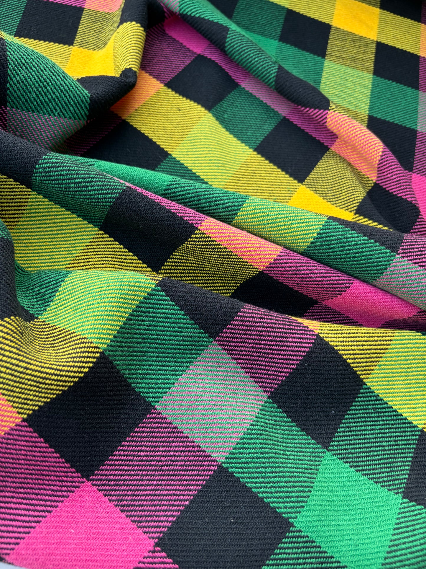 NED 014 multicolour checkered heavy cotton flannel
