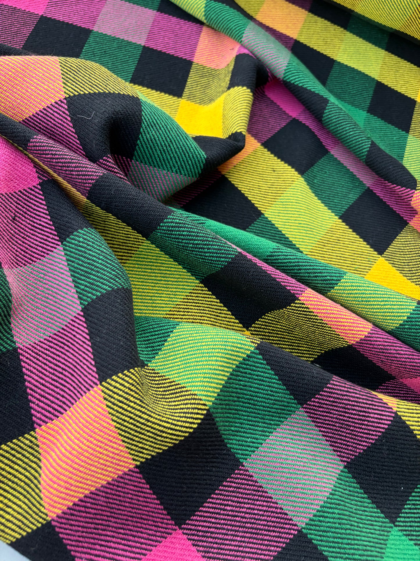 NED 014 multicolour checkered heavy cotton flannel