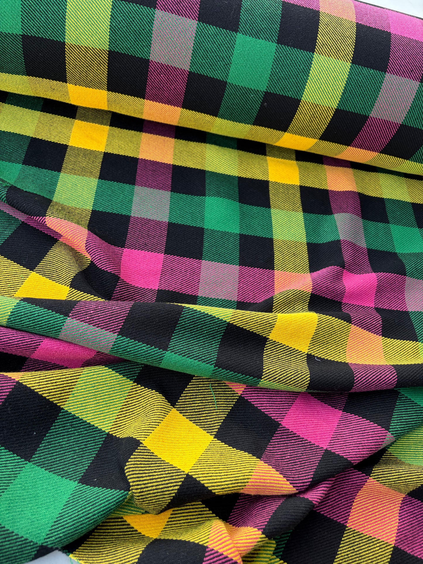 NED 014 multicolour checkered heavy cotton flannel