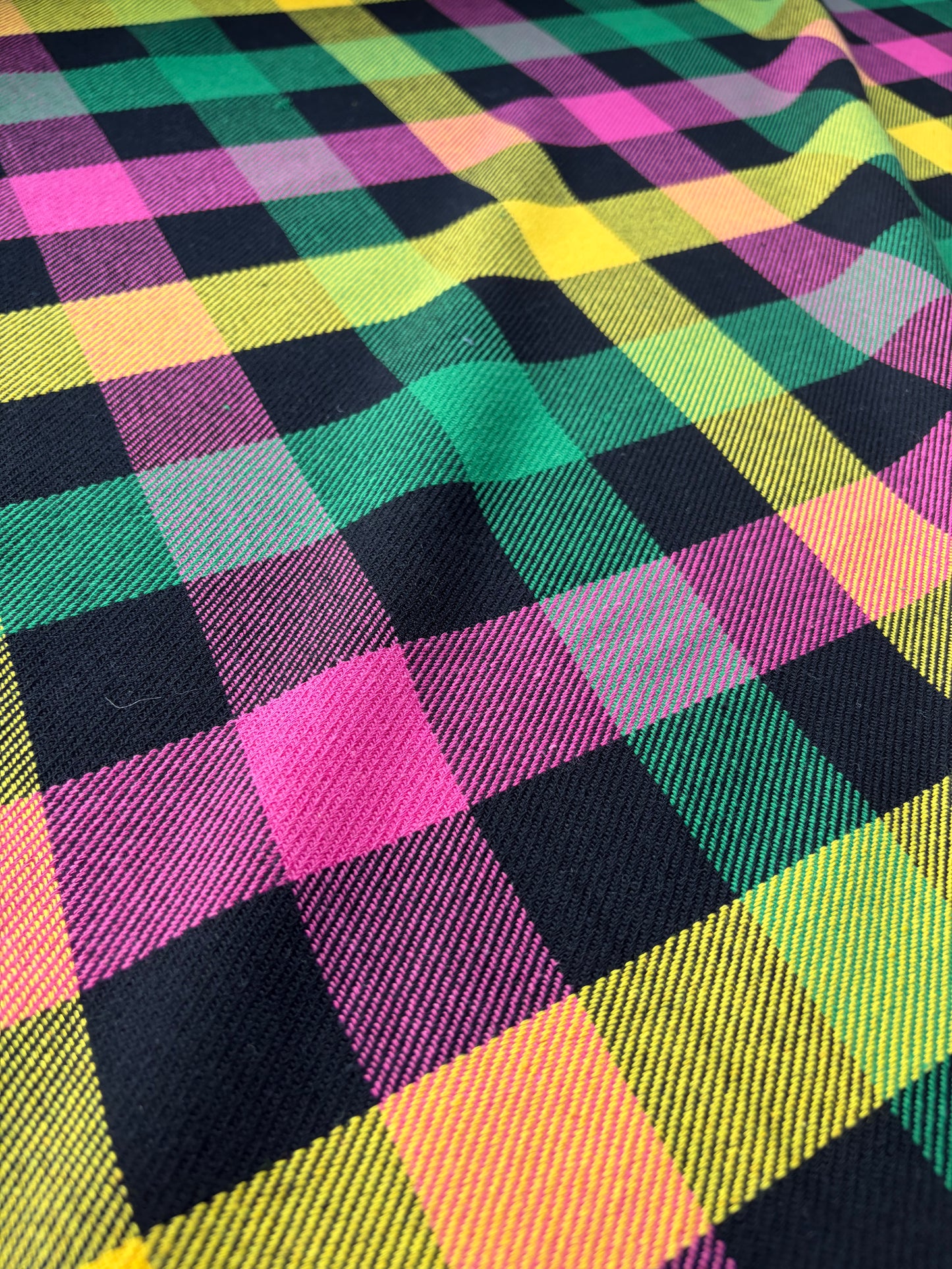 NED 014 multicolour checkered heavy cotton flannel