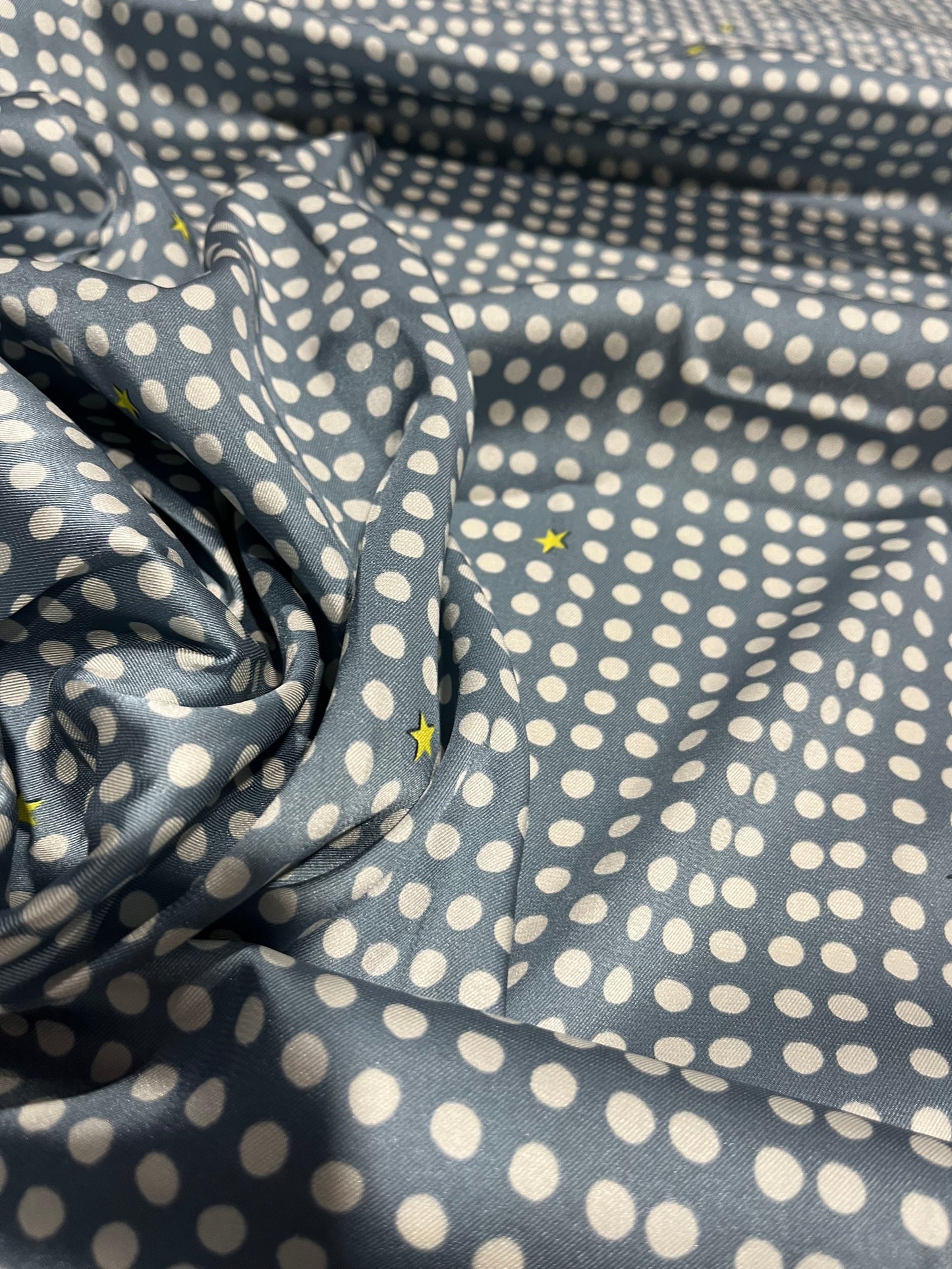 D01 ND O51 twill with dots and stars