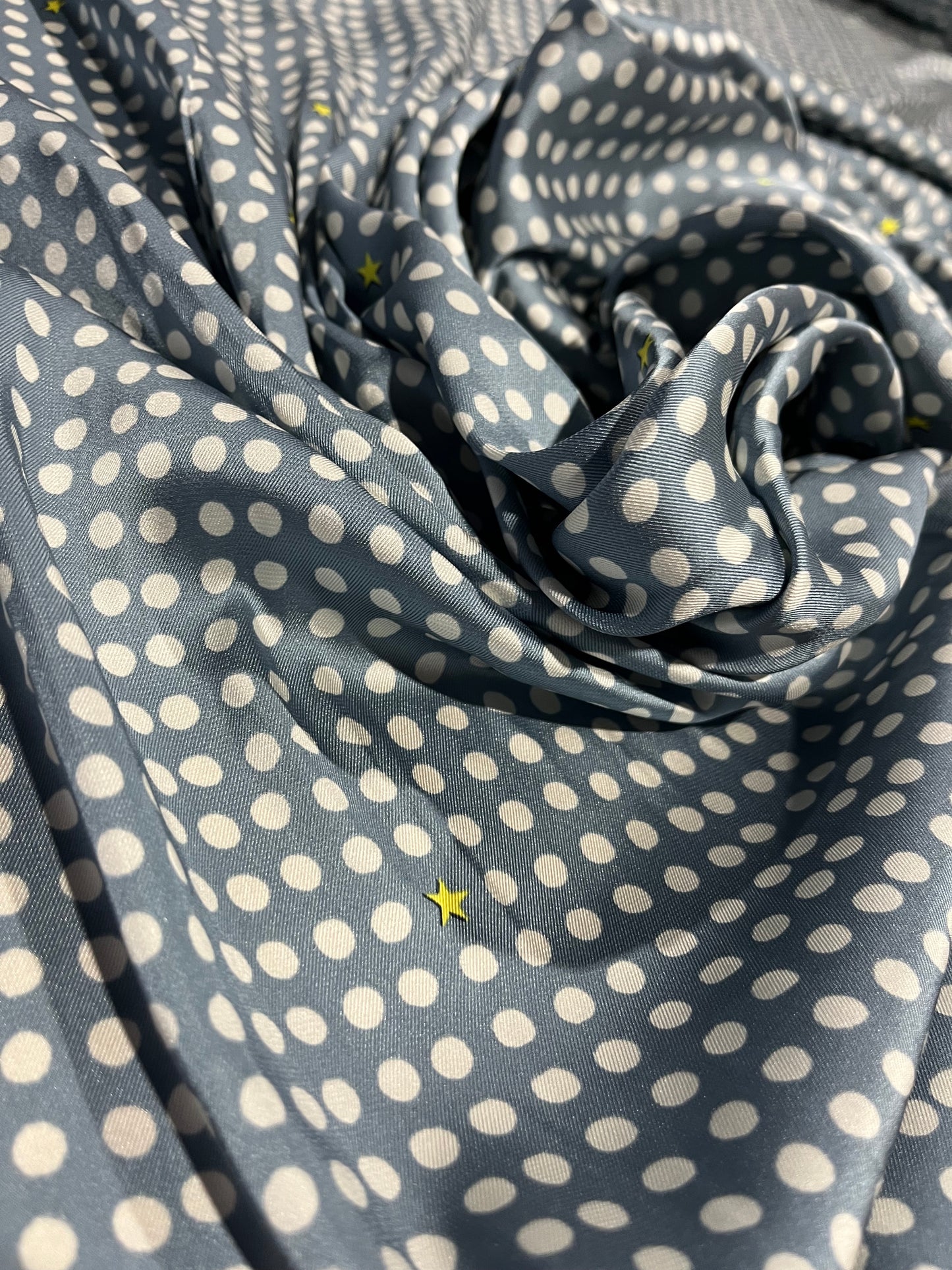 D01 ND O51 twill with dots and stars