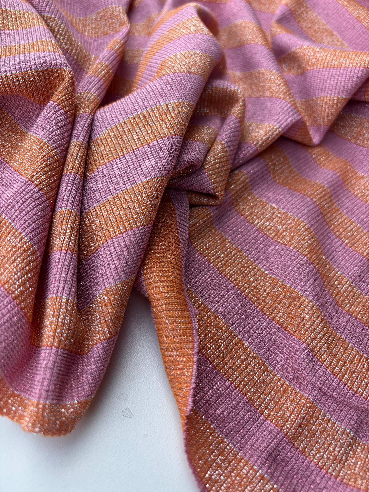 NED 021 shiny viscose jersey stripes