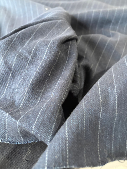 JUTTA 040 wool denim stripes