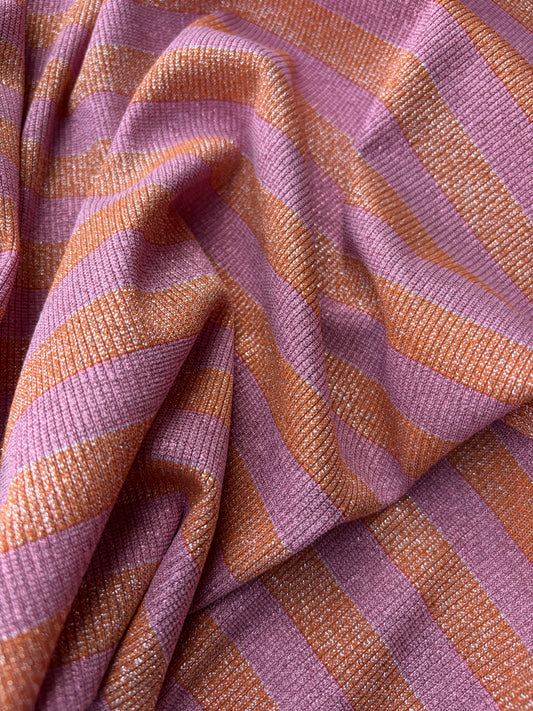 NED 021 shiny viscose jersey stripes