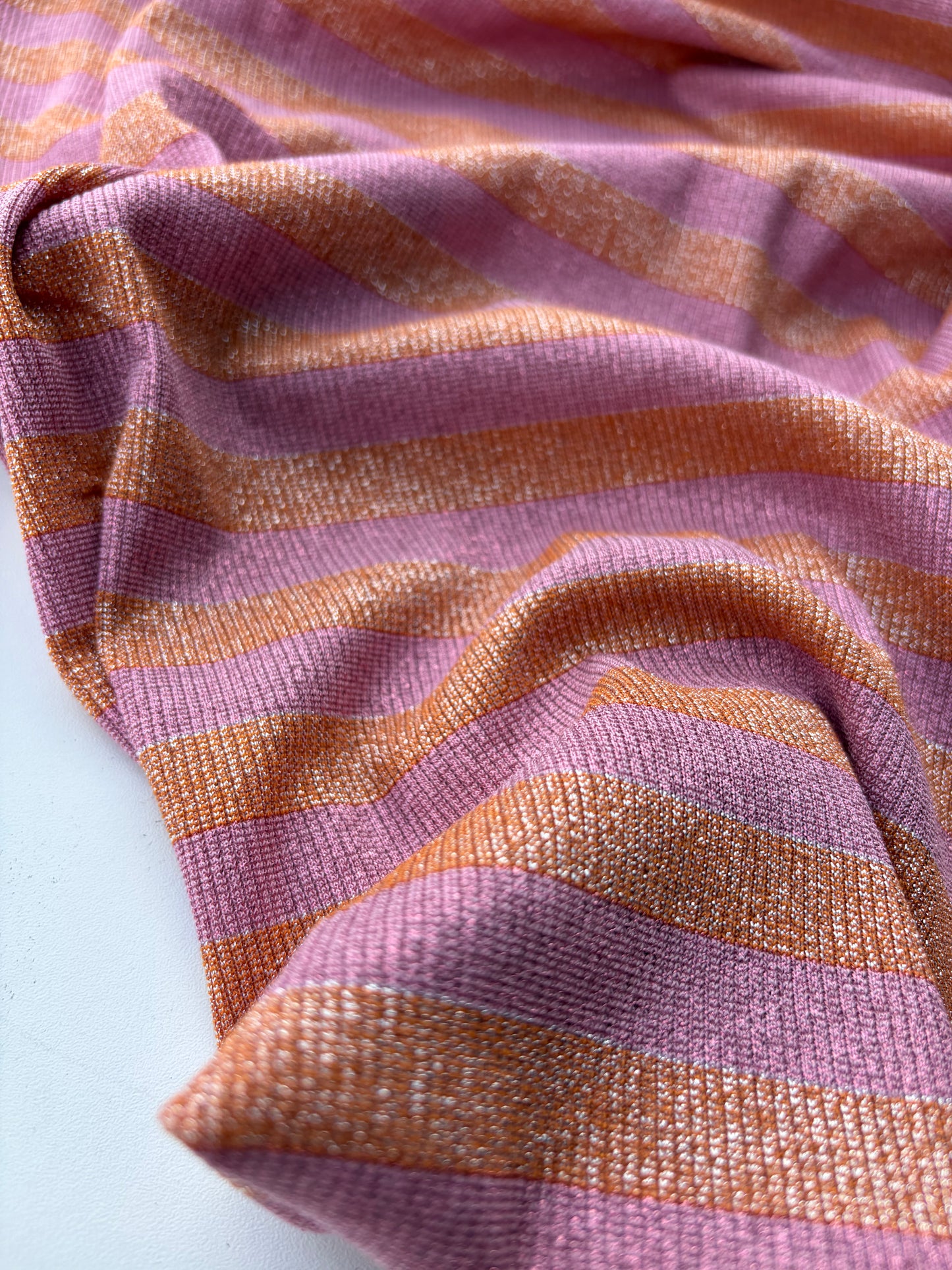 NED 021 shiny viscose jersey stripes