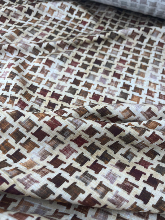 LAZARUS 030 viscose small square print