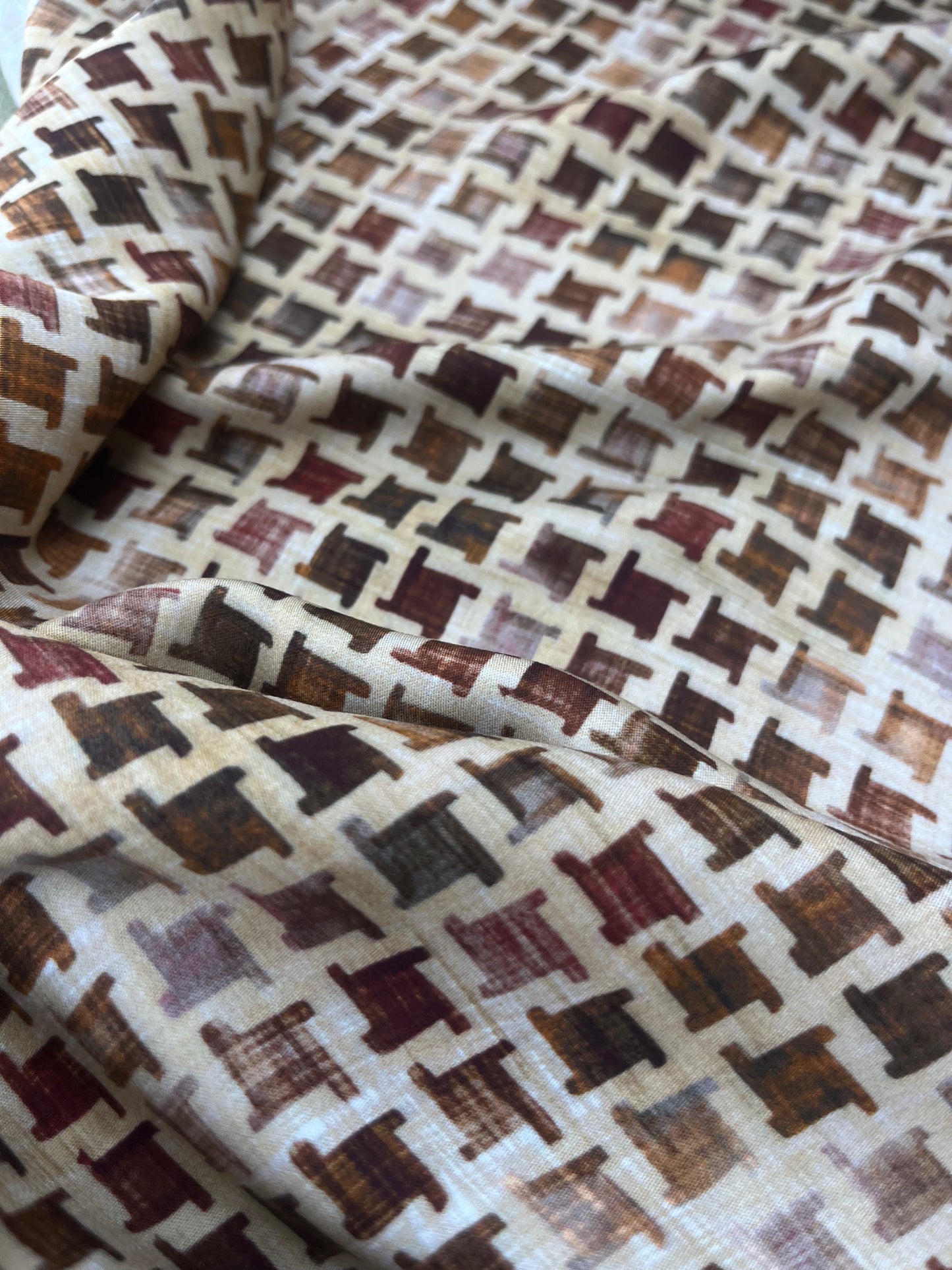 LAZARUS 030 viscose small square print